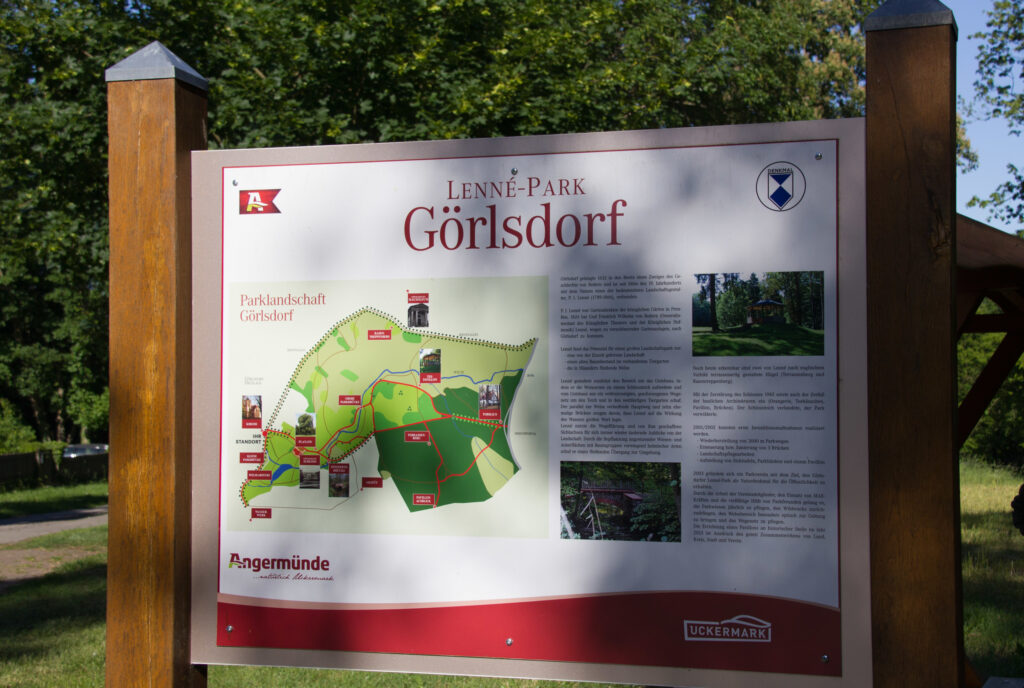 Infotafel Lenné-Park Görlsdorf, Foto: Alena Lampe