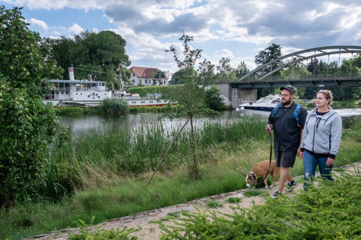 6. Etappe Rund um die Schorfheide, Am Oder-Havel-Kanal in Oderberg, Foto: Frank Günther