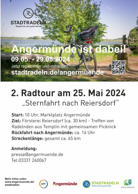 Poster_Radtour_Reiersdorf, Foto: Stadt Angermünde, Lizenz: Stadt Angermünde